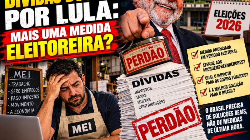 PERDÃO DE R$ 12,6 BILHÕES EM DÍVIDAS DE MEIs: ALÍVIO AOS EMPREENDEDORES OU MEDIDA ELEITOREIRA DE LULA?
