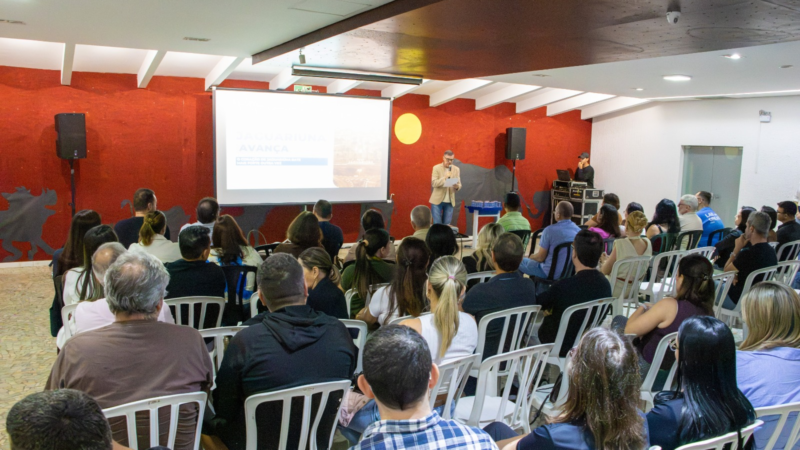 PREFEITURA APRESENTA, EM REUNIÃO COM COMERCIANTES, DETALHES DO PROJETO ‘VIVA O CENTRO JAGUARIÚNA’