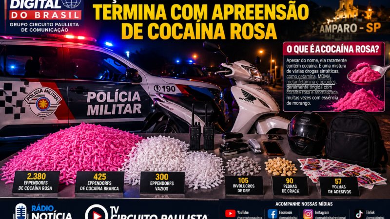 AÇÃO POLICIAL EM AMPARO TERMINA COM APREENSÃO DE MILHARES DE PORÇÕES DE DROGAS