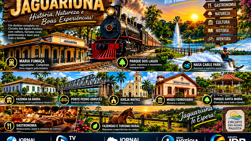 JAGUARIÚNA: HISTÓRIA, NATUREZA, GASTRONOMIA E EXPERIÊNCIAS QUE ENCANTAM O VISITANTE