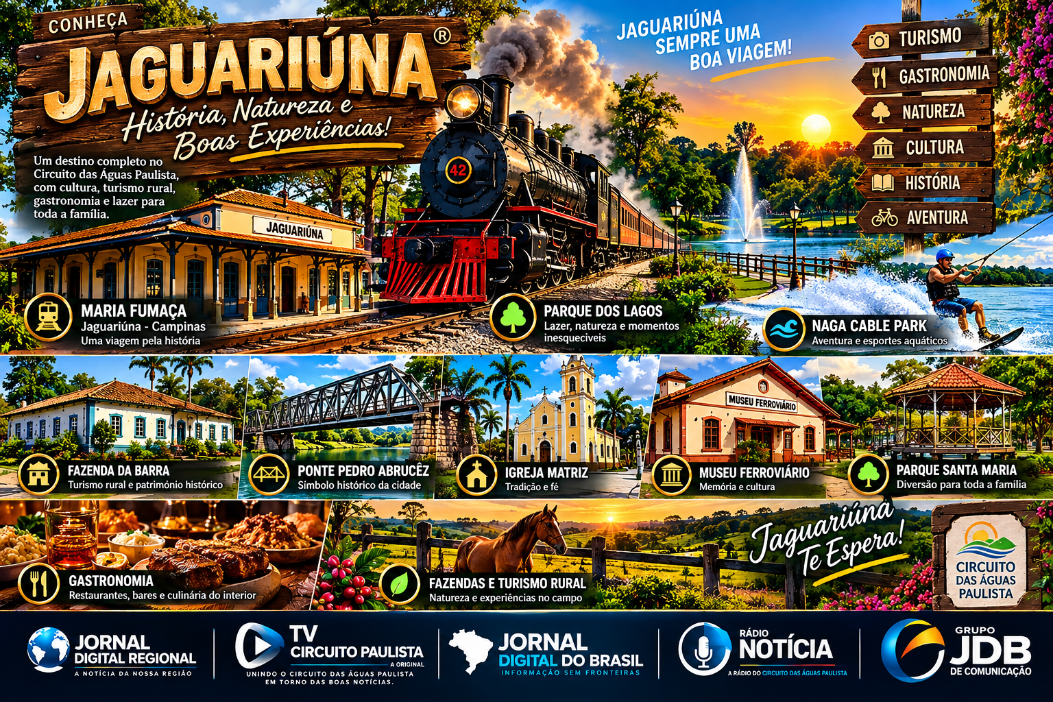 JAGUARIÚNA: HISTÓRIA, NATUREZA, GASTRONOMIA E EXPERIÊNCIAS QUE ENCANTAM O VISITANTE