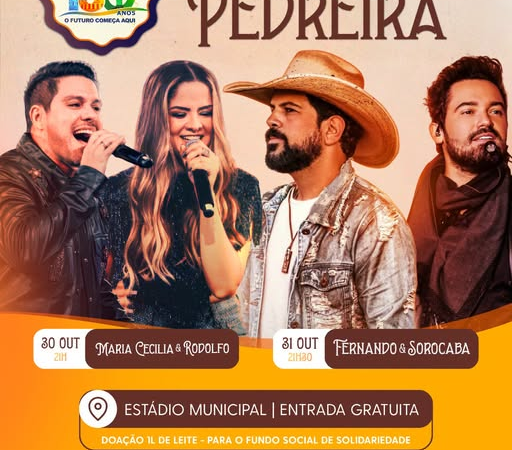 Pedreira completa 130 anos e a comemoração será especial!