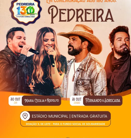 Pedreira completa 130 anos e a comemoração será especial!