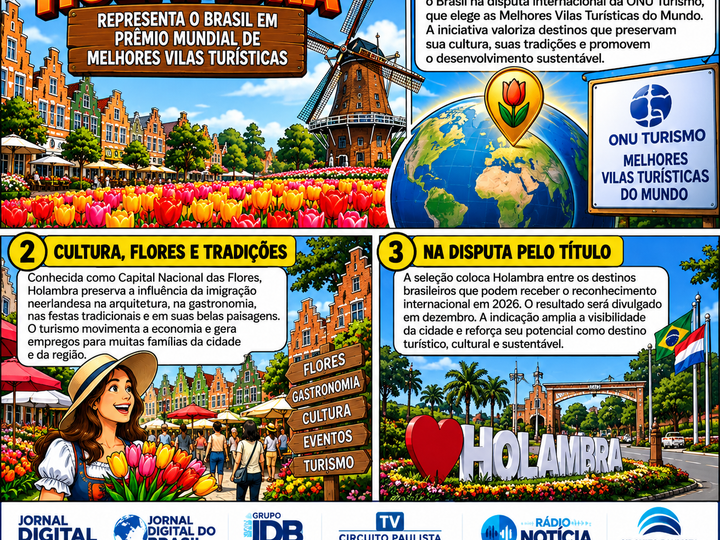 HOLAMBRA LEVA O NOME DO BRASIL À DISPUTA INTERNACIONAL DE TURISMO RURAL