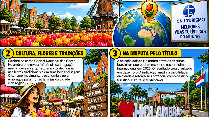 HOLAMBRA LEVA O NOME DO BRASIL À DISPUTA INTERNACIONAL DE TURISMO RURAL