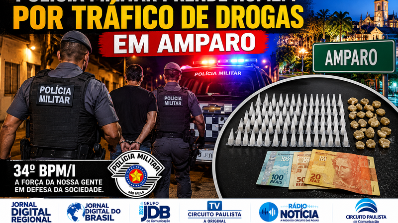 TENTATIVA DE FUGA TERMINA COM APREENSÃO DE COCAÍNA E CRACK EM AMPARO