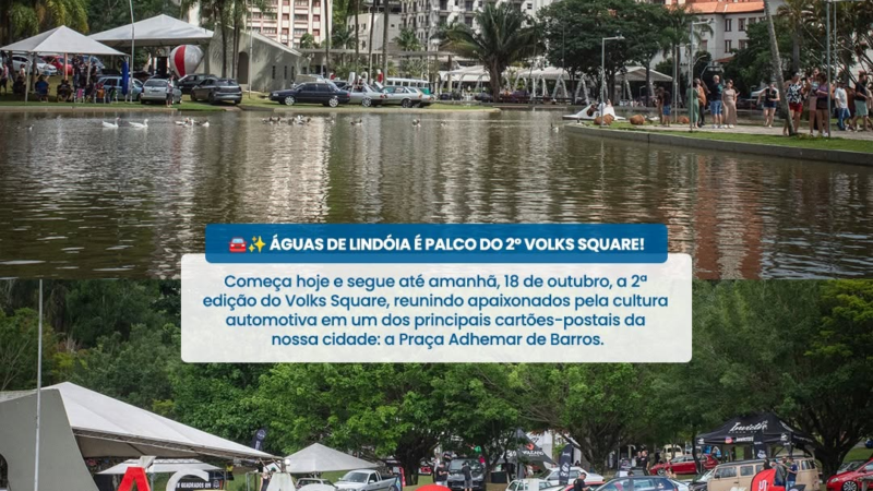 🚘✨ ÁGUAS DE LINDÓIA É PALCO DO 2º VOLKS SQUARE!