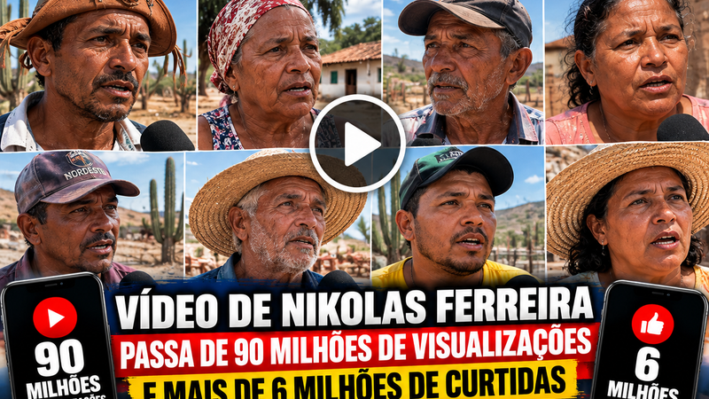 VÍDEO DE NIKOLAS FERREIRA SOBRE NORDESTINOS CRÍTICOS A LULA TERIA SUPERADO 90 MILHÕES DE VISUALIZAÇÕES
