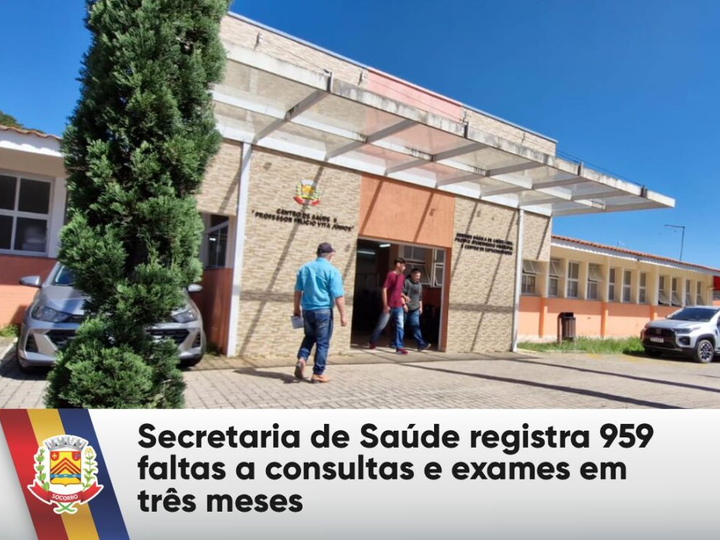 Secretaria de Saúde registra 959 faltas a consultas e exames em três meses