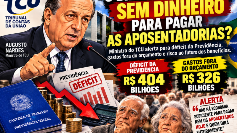 ALERTA SOBRE O FUTURO DAS APOSENTADORIAS NO BRASIL LEVANTA DEBATE SOBRE DÉFICIT DA PREVIDÊNCIA E GASTOS PÚBLICOS