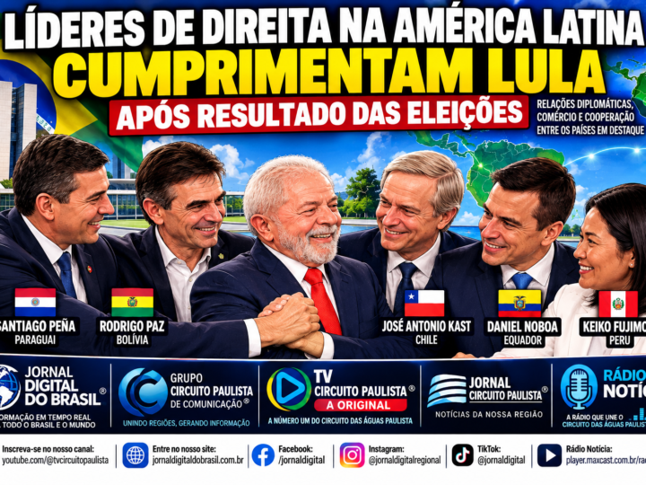 LÍDERES DE DIREITA E EXTREMA DIREITA  NA AMÉRICA LATINA CUMPRIMENTAM LULA APÓS RESULTADO DAS ELEIÇÕES NO BRASIL