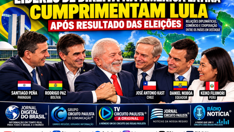 LÍDERES DE DIREITA E EXTREMA DIREITA  NA AMÉRICA LATINA CUMPRIMENTAM LULA APÓS RESULTADO DAS ELEIÇÕES NO BRASIL