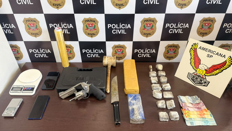 DISE DE AMERICANA PRENDE SUSPEITO DE TRÁFICO E APREENDE MACONHA E REVÓLVER EM HORTOLÂNDIA