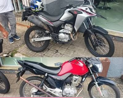 GCM DE ÁGUAS DE LINDÓIA IDENTIFICA DUAS MOTOCICLETAS COM PLACAS IRREGULARES