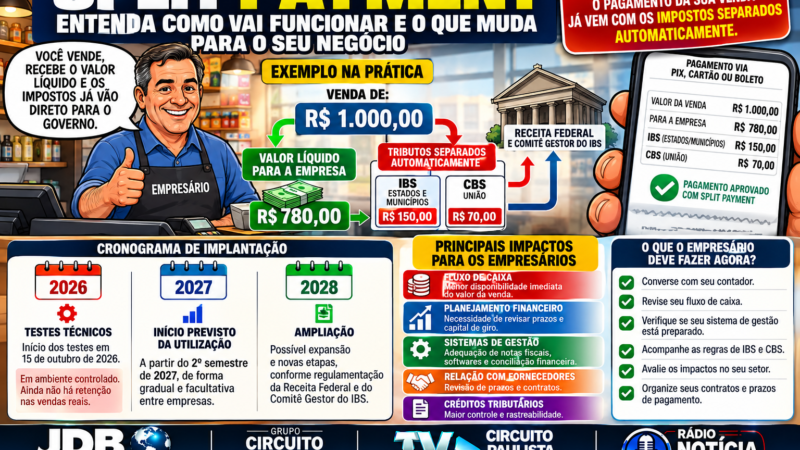 ESTÁ CHEGANDO A HORA DA QUEBRADEIRA – SPLIT PAYMENT: REFORMA TRIBUTÁRIA MUDA A FORMA DE RECOLHIMENTO DOS IMPOSTOS E EXIGE ADAPTAÇÃO DAS EMPRESAS