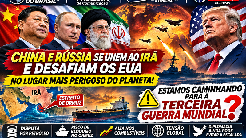 CHINA E RÚSSIA SE APROXIMAM DO IRÃ EM MEIO À TENSÃO COM OS ESTADOS UNIDOS: O MUNDO ESTÁ DIANTE DO RISCO DE UMA TERCEIRA GUERRA MUNDIAL?
