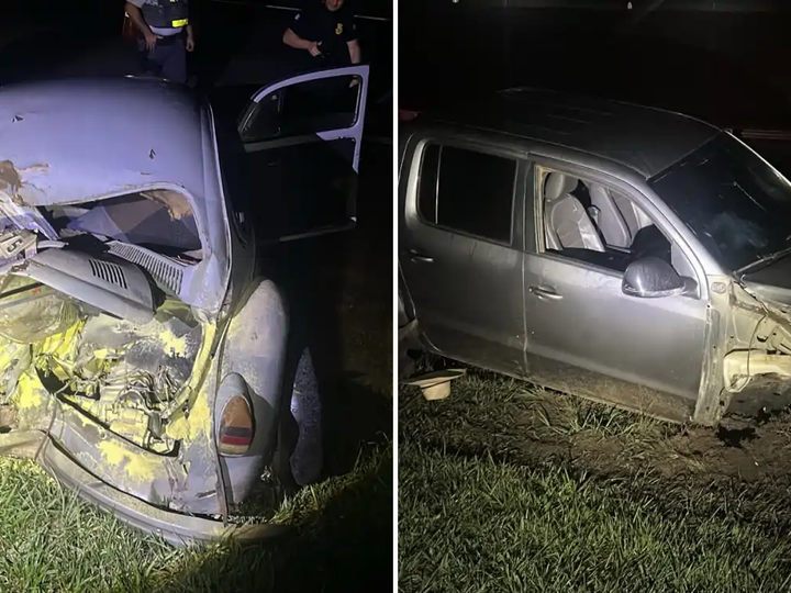 COLISÃO ENTRE AMAROK E FUSCA TERMINA COM DUAS MORTES NA DOM PEDRO I