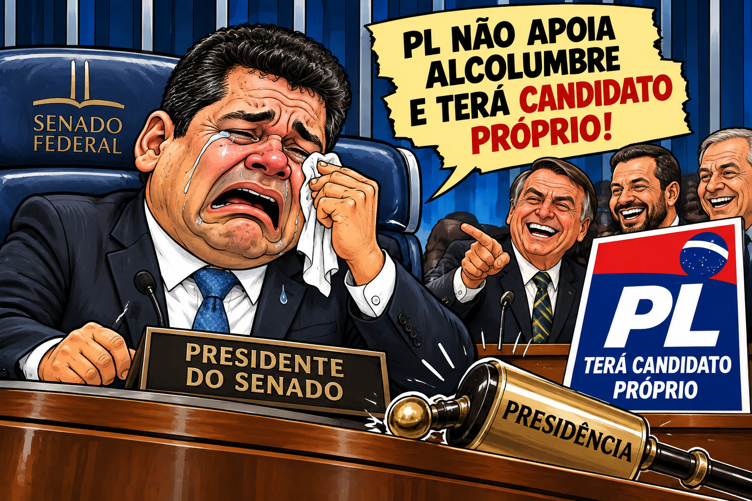 PL DECIDE DISPUTAR PRESIDÊNCIA DO SENADO E DESCARTA APOIO A ALCOLUMBRE
