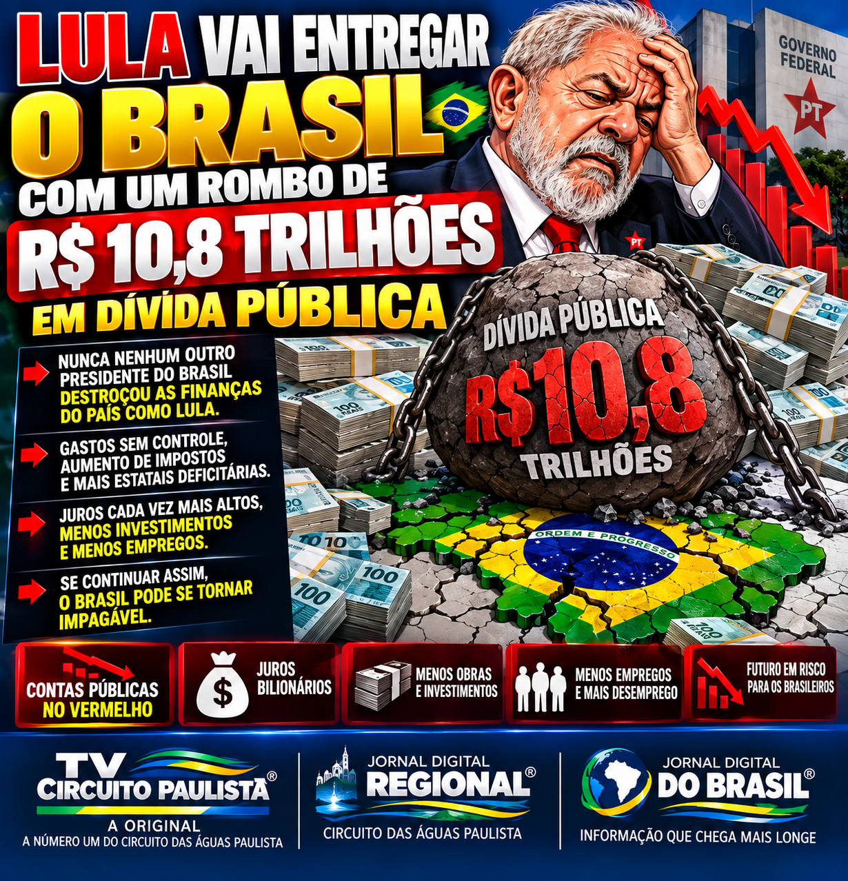 DÍVIDA PÚBLICA E CONTAS DO BRASIL: O TAMANHO DO DESAFIO FISCAL PARA O PRÓXIMO GOVERNO