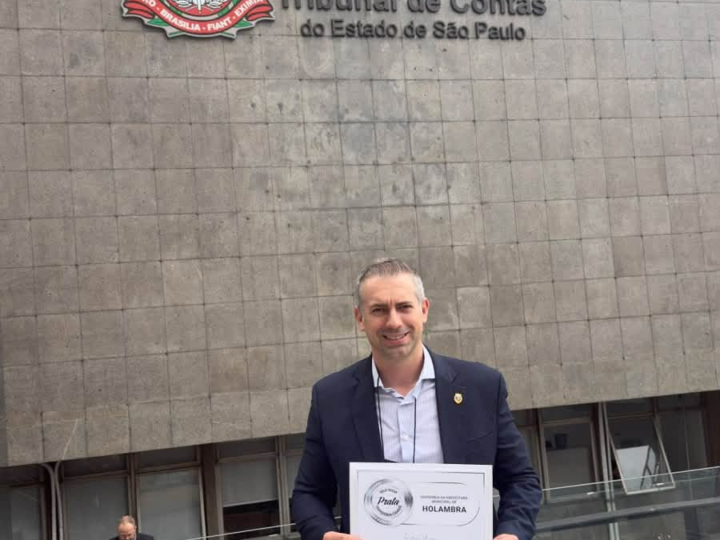 HOLAMBRA RECEBE SELO PRATA DO TRIBUNAL DE CONTAS DO ESTADO DE SÃO PAULO