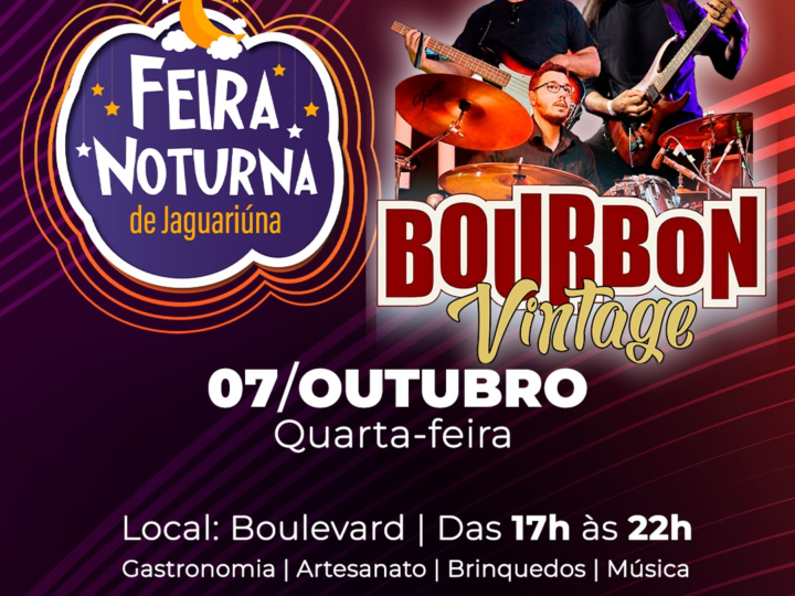 FEIRA NOTURNA DE HOJE SERÁ NO CENTRO CULTURAL E TERÁ EXPOSIÇÃO DE CARROS ANTIGOS