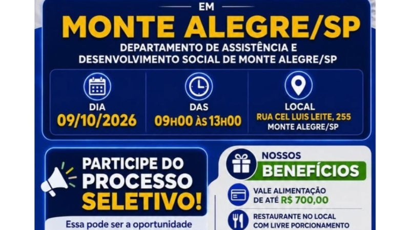 JBS realiza processo seletivo em Monte Alegre do Sul